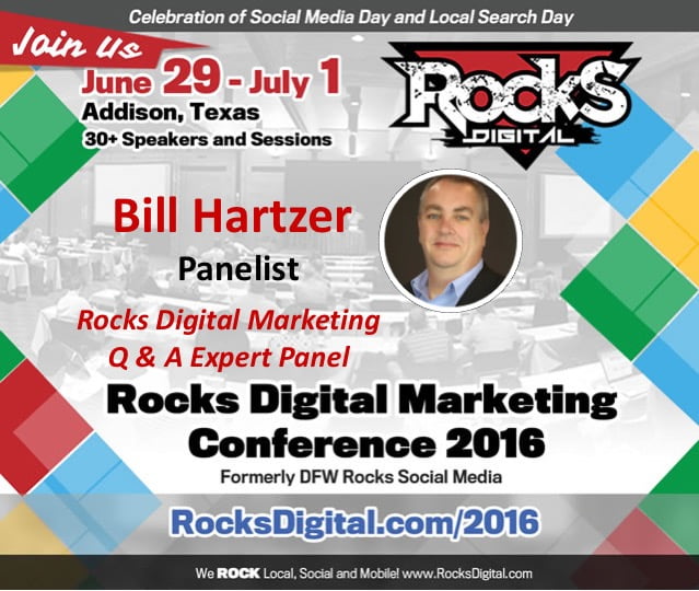 Bill Hartzer, SEO Expert, Rocks Digital 2016