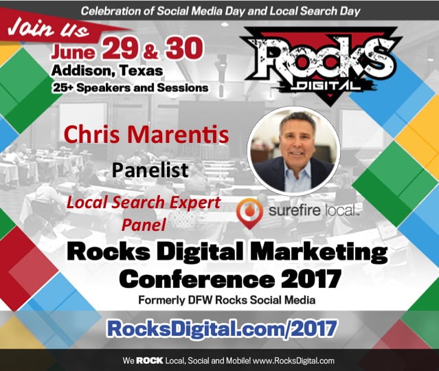 Chris Marentis to Speak at Rocks Digital Marketing Conference 2017