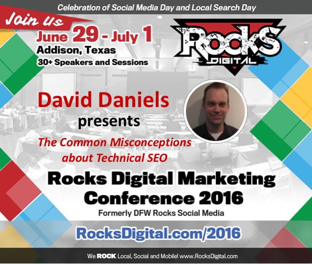 David Daniels Technical SEO Rocks Digital 2016