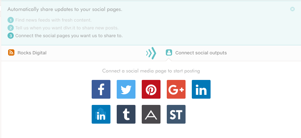 What social media accounts will dlvr.it post to