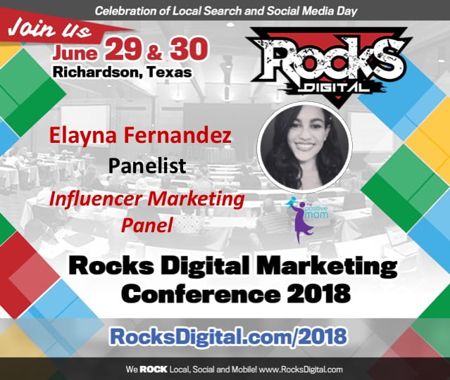 Everyone’s Favorite Mompreneur, Elayna Fernandez, Joins the Influencer Marketing Panel at Rocks Digital 2018