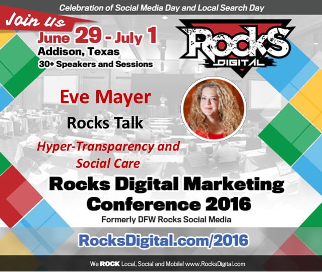 Eve Mayer, Rocks Digital Marketing Conference Dallas 2016