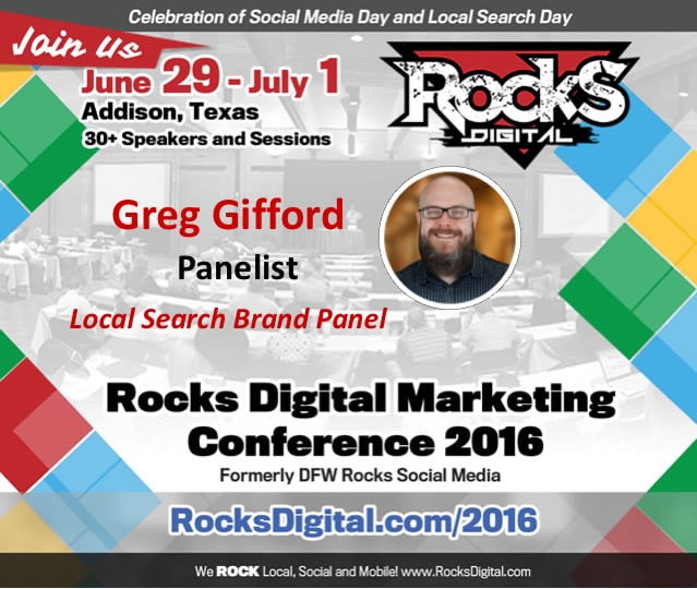 Greg Gifford, Rocks Digital Marketing Conference 2016