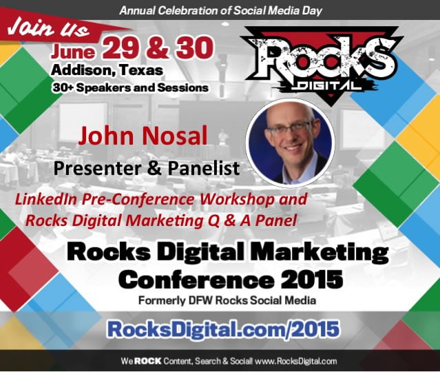 John Nosal, Rocks Digital Marketing Conference 2015