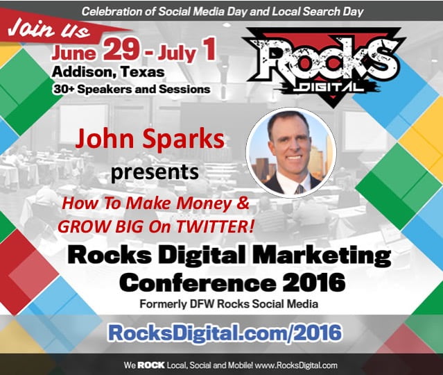 John Sparks, Forbes Influencer to present at Rocks Digital Marketing Conference 2016