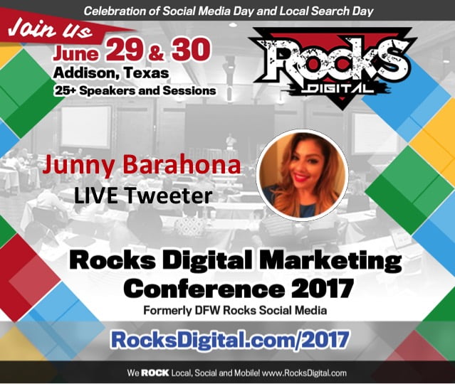 Junny Barahona, Live Tweet at Rocks Digital 2017