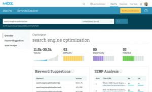 Keyword Data Research Tool Moz