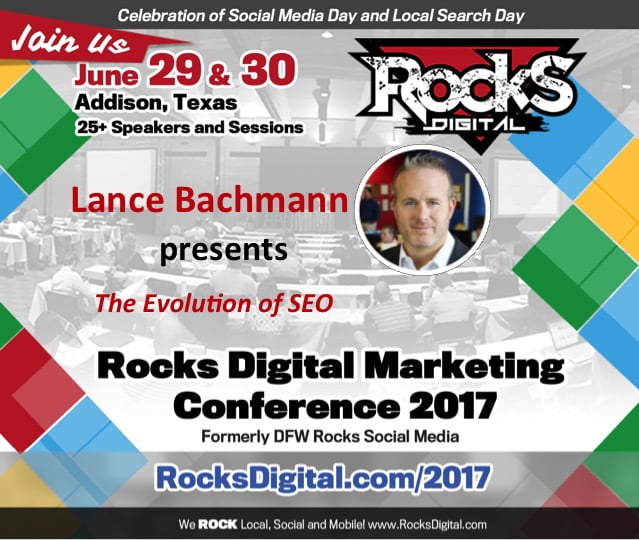 Lance Bachmann to speak at Rocks Digital Marketing Conference in Dallas 2017