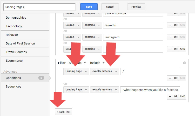 A/B Split Testing - Landing Pages Exactly Matches