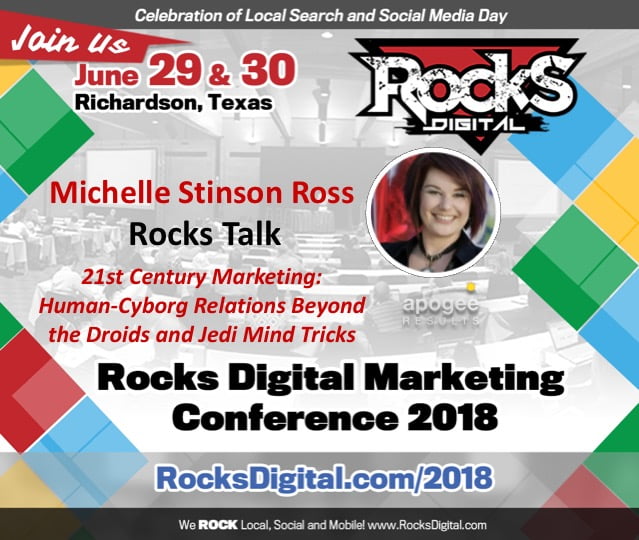 Michelle Stinson Ross to Present Rocks Talk on 21st Century Marketing & Human-Cyborg Relations