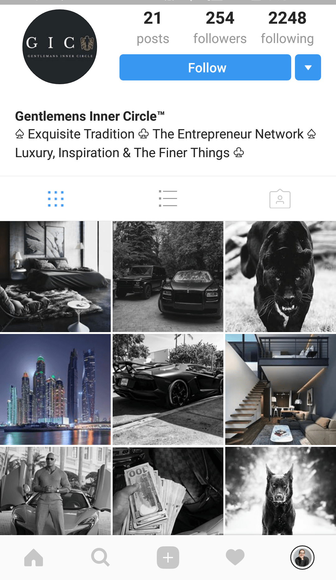 Monochromatic Instagram