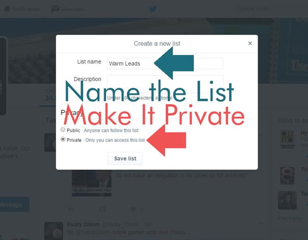 Name Your Twitter List