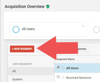 A/B Split Testing - Setting Up a New Segment