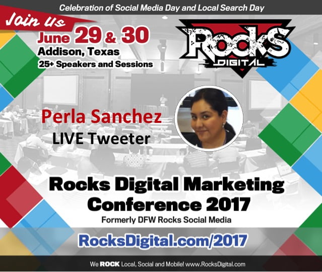 Perla Sanchez to Live Tweet at Rocks Digital 2017