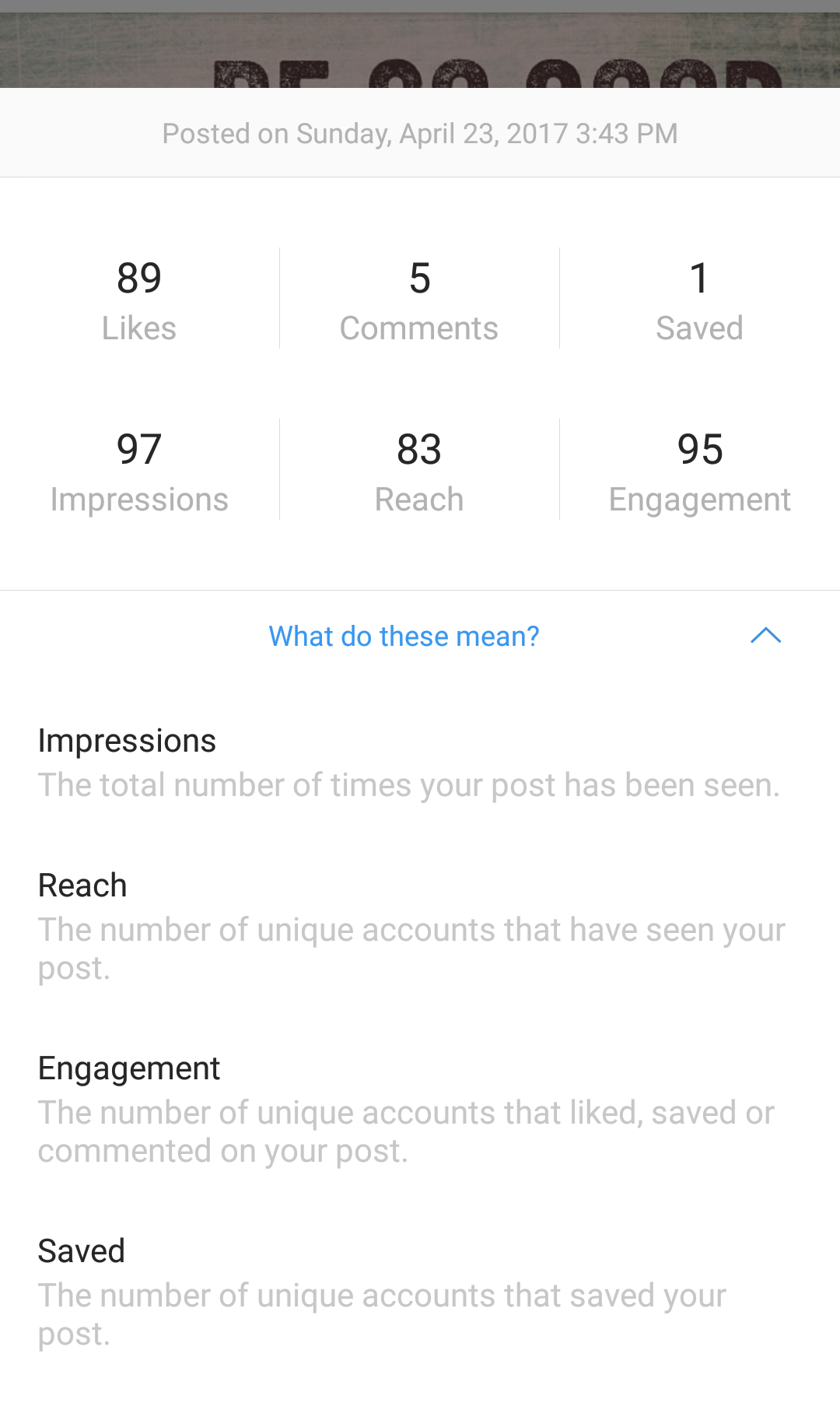 Post Insights Instagram 3