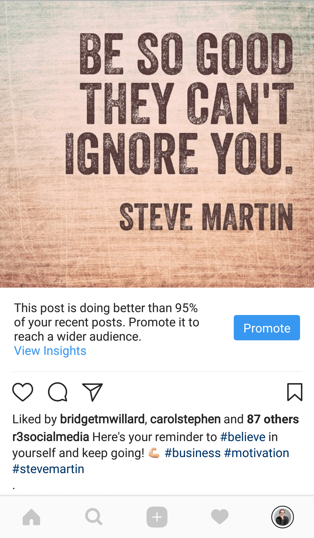 Post Insights Instagram