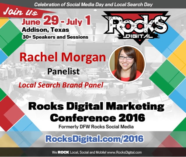 Rachel Morgan, Rocks Digital Marketing Conference 2016