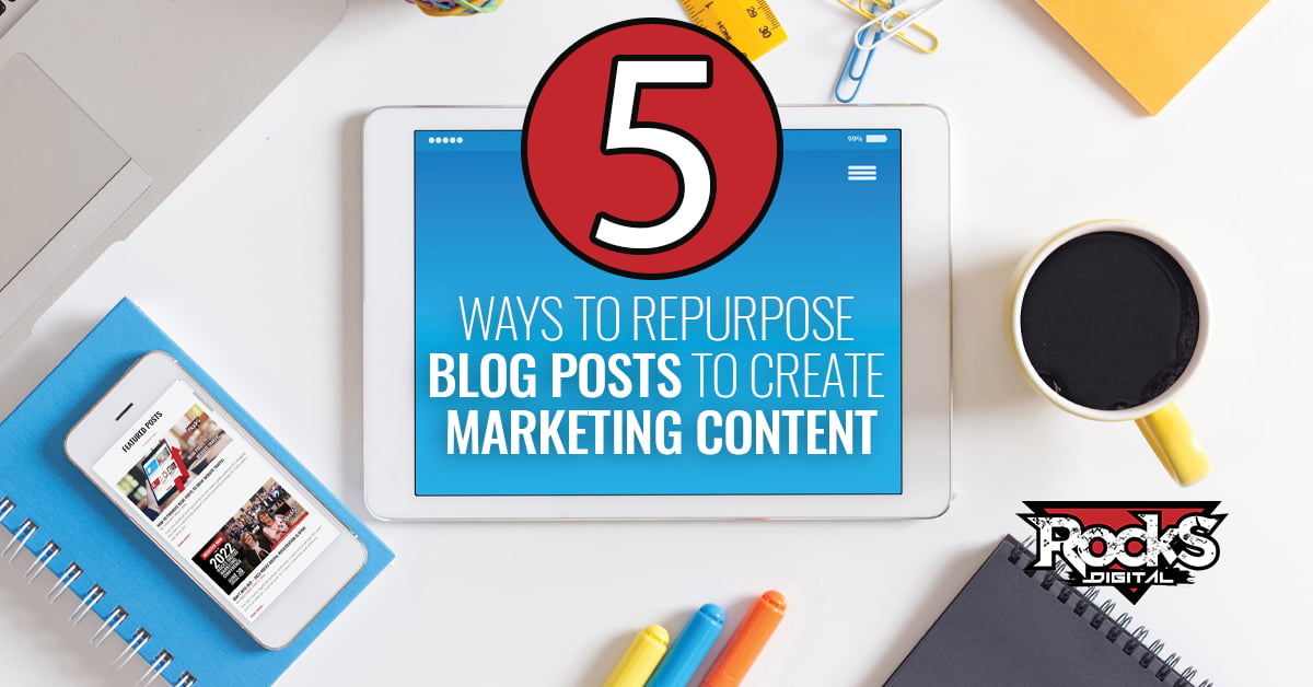 Content marketing with repurposed blog posts