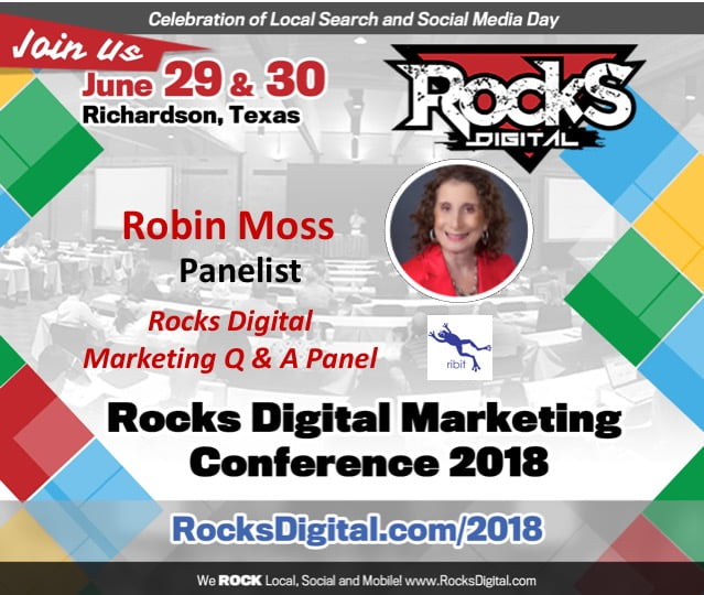 Robin Moss, Digital Marketing Pro, to Participate on Rocks Digital Marketing Q & A Panel