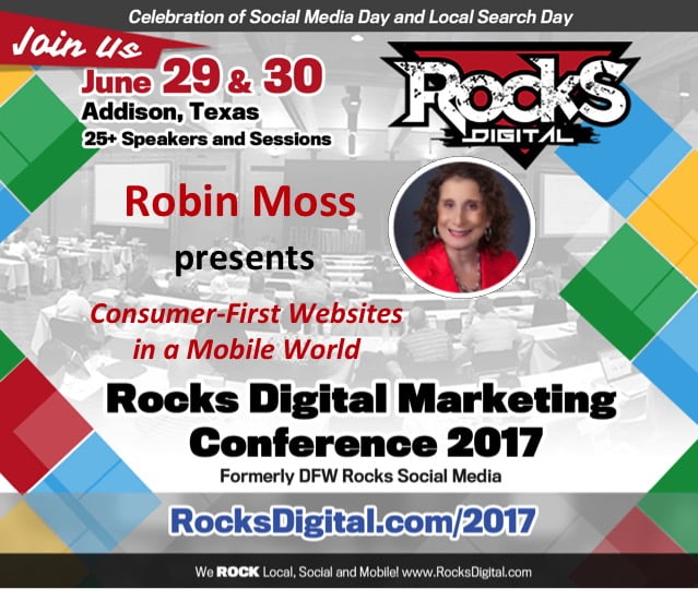 Robin Moss to Speak at Rocks Digital Marketing Conference in Dallas 2017