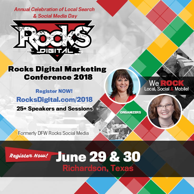 Rocks Digital Marketing Conference 2018 in Dallas, Texas