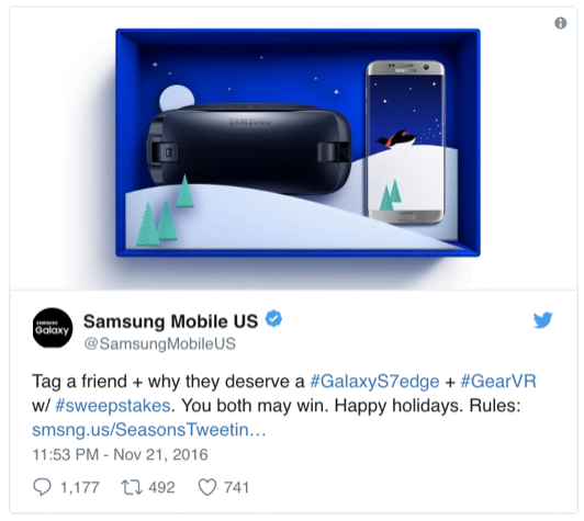 Samsung Twitter Ad