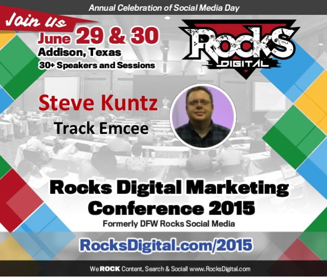 Steve Kuntz, Rocks Digital Marketing Conference 2015 Emcee