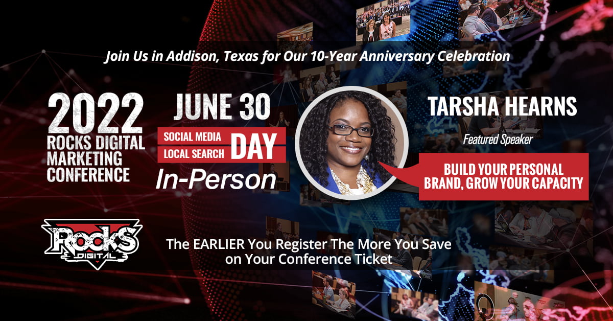 Tarsha Hearns to Present on Personal Branding at #RocksDigital 2022