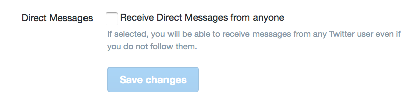 Twitter Direct Messages